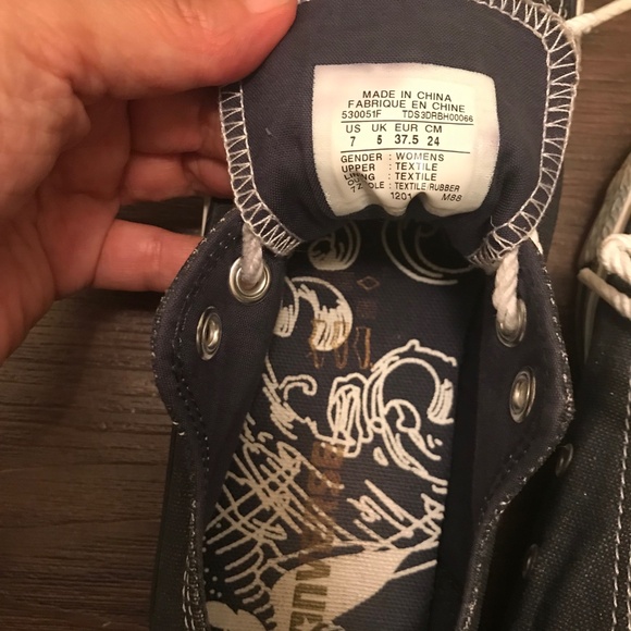 CONVERSE Chuck Taylor All Star Bleach Polka Dot Size 7 - Picture 3 of 13